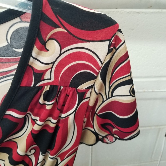 Byer California Medium Print Flowy Summer Blouse - Picture 3 of 8